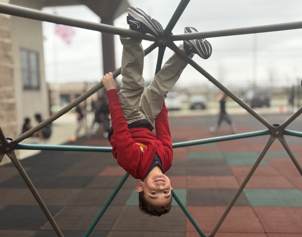 Fishers Christian Academy students outdoors