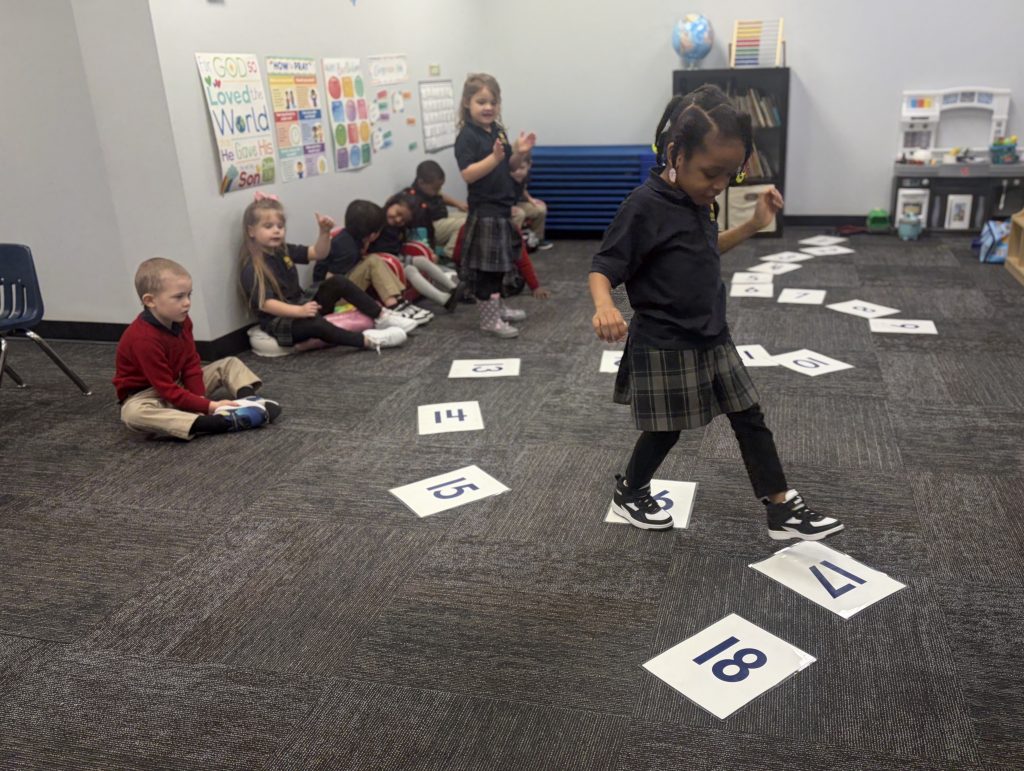 A lesson underway at Fishers Christian Academy