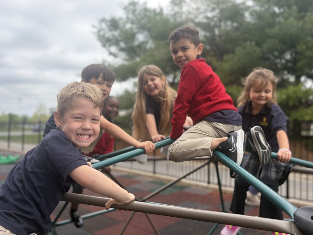Children playing outdoors